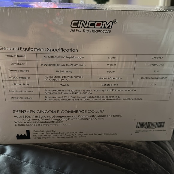 Air compression leg massager - Picture 3 of 4